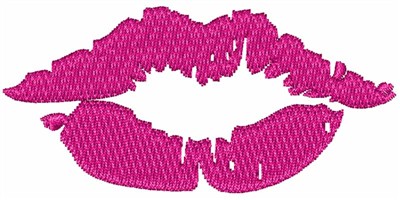 Kissing Lips Machine Embroidery Design