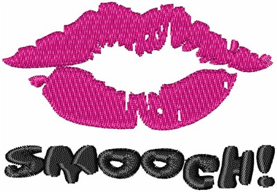 Smooch Lips Machine Embroidery Design