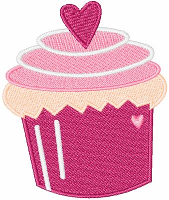 Cupcake Machine Embroidery Design