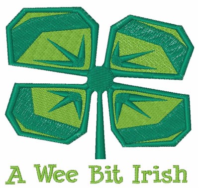 Wee Bit Irish Machine Embroidery Design