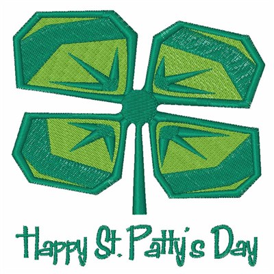 St Pattys Day Clover Machine Embroidery Design