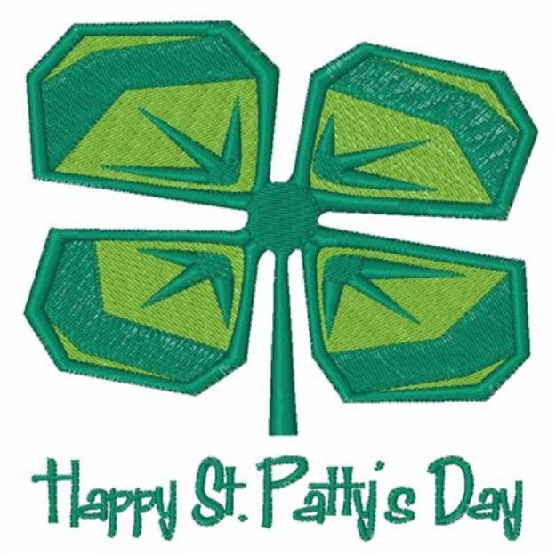 Picture of St Pattys Day Clover Machine Embroidery Design