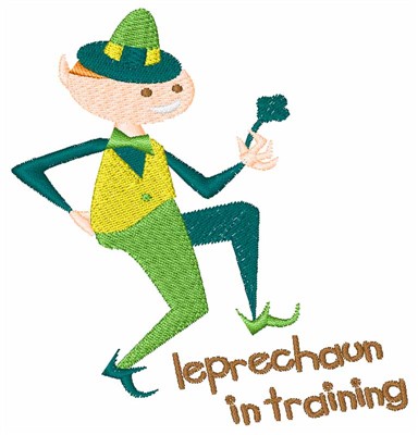 Leprechaun In Training Machine Embroidery Design