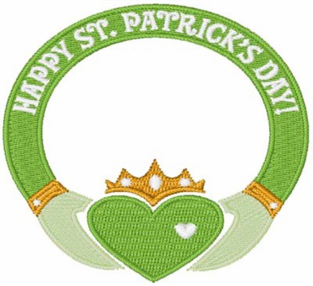 Picture of St. Patricks Day Ring Machine Embroidery Design