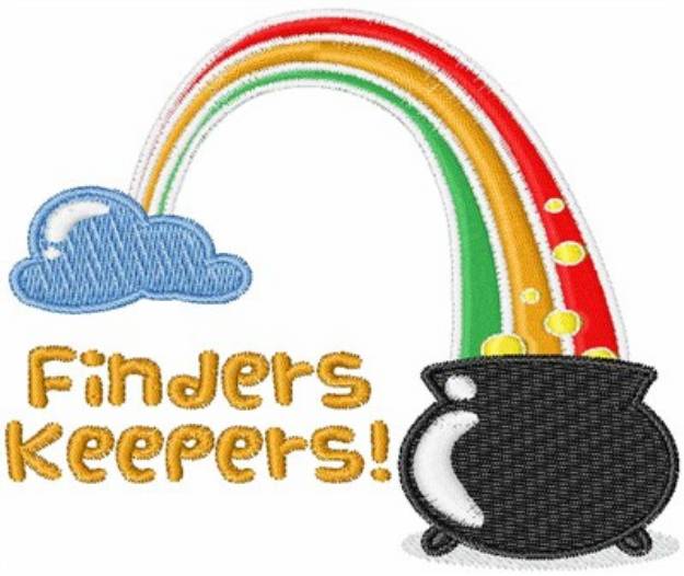 Picture of Finders Keepers! Machine Embroidery Design