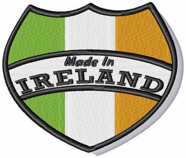 Picture of Made In Ireland Crest Machine Embroidery Design