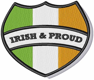 Irish & Proud Machine Embroidery Design
