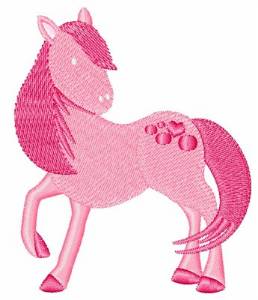 Picture of Pink Pony Machine Embroidery Design
