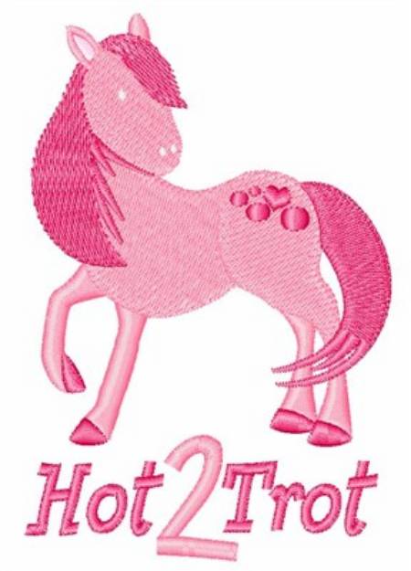 Picture of Hot 2 Trot Machine Embroidery Design