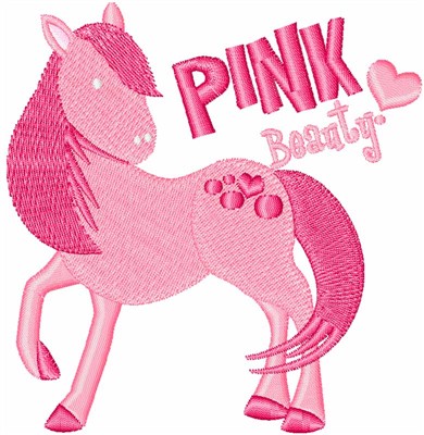 Pink Beauty Machine Embroidery Design