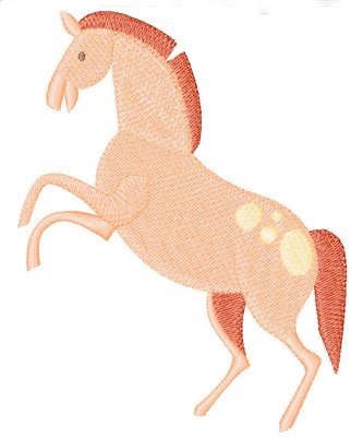 Cowgirl Pony Machine Embroidery Design