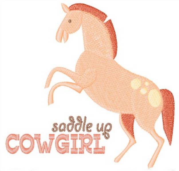 Picture of Saddle Up Cowgirl Machine Embroidery Design
