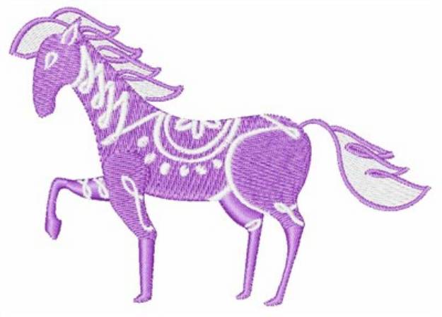 Picture of Purple Pony Machine Embroidery Design