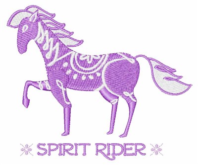 Spirit Rider Machine Embroidery Design