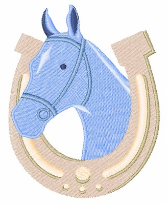 Horseshoe Pony Machine Embroidery Design