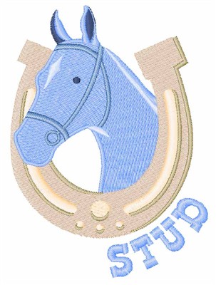 Stud Horse Machine Embroidery Design