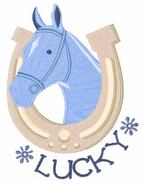 Picture of Lucky Horse Machine Embroidery Design