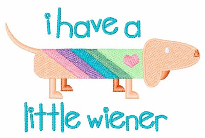 Wiener Dog Machine Embroidery Design