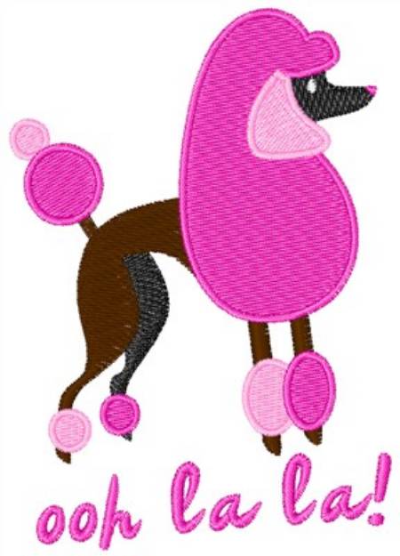 Picture of Ooh La La Poodle Machine Embroidery Design