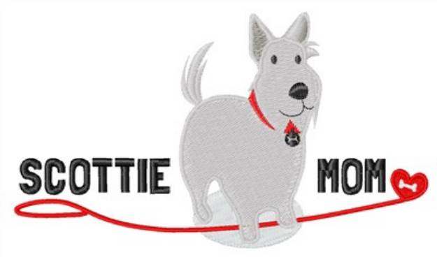 Picture of Scottie Mom Machine Embroidery Design