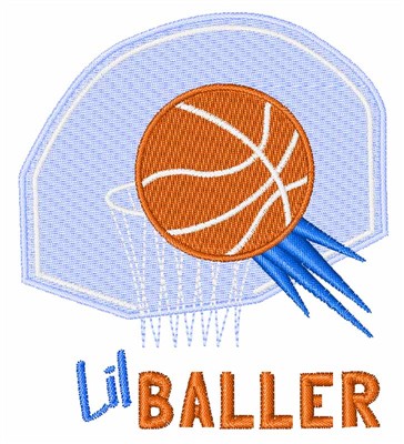 Lil Baller Machine Embroidery Design