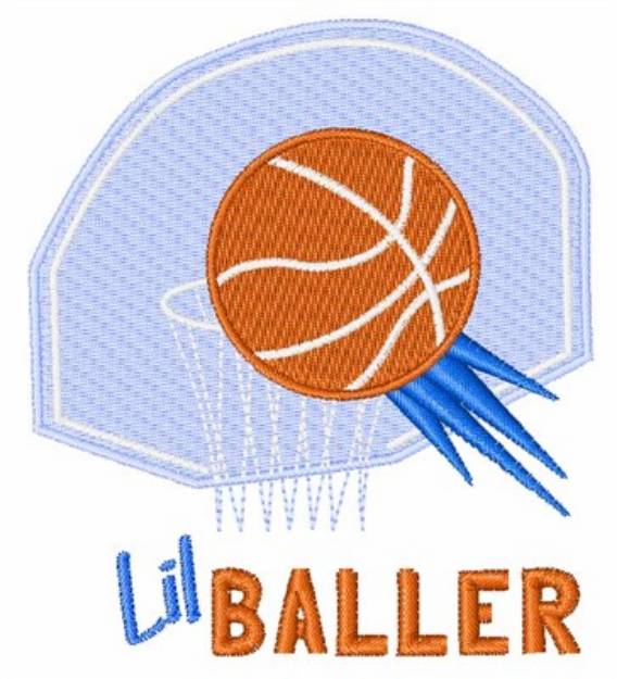 Picture of Lil Baller Machine Embroidery Design
