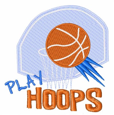Play Hoops Machine Embroidery Design