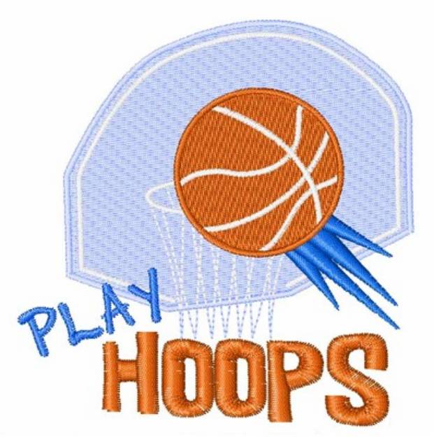Picture of Play Hoops Machine Embroidery Design