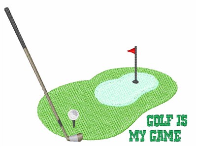 Golf Is My Game Machine Embroidery Design