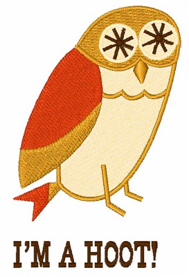 Night Owl Machine Embroidery Design