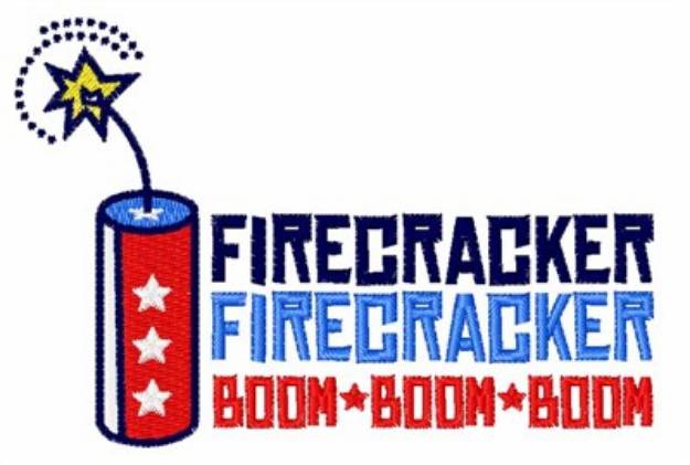 Picture of USA Firecracker Machine Embroidery Design