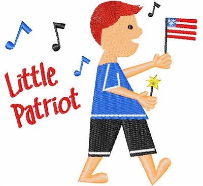 Little Patriot Machine Embroidery Design