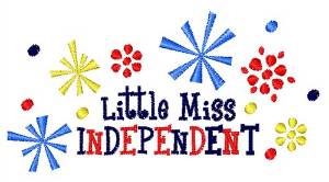 Picture of Miss Independant Machine Embroidery Design