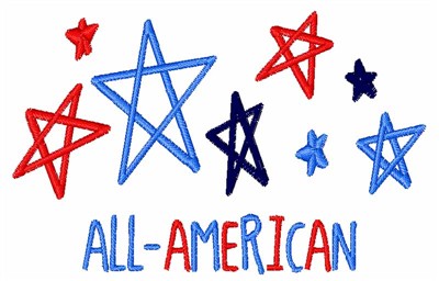 All American Machine Embroidery Design
