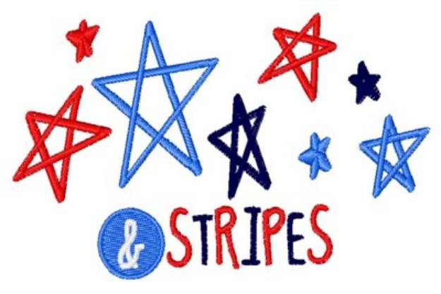 Picture of Stars & Stripes Machine Embroidery Design