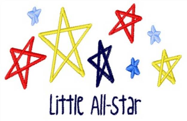 Picture of Little All Star Machine Embroidery Design