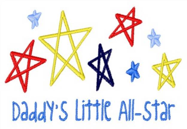 Picture of Little All Star Machine Embroidery Design