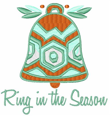 Ring In The Season Machine Embroidery Design