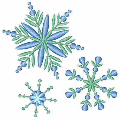 Winter Snowflakes Machine Embroidery Design