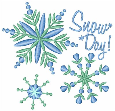 Snow Day Machine Embroidery Design