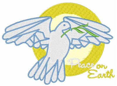 Peace on Earth Machine Embroidery Design