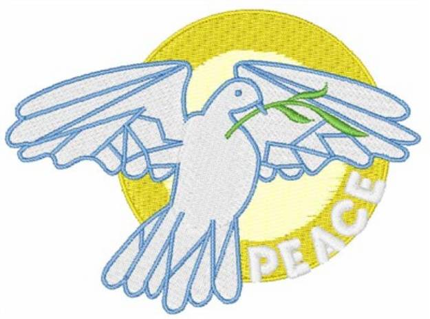 Picture of Peace Dove Machine Embroidery Design