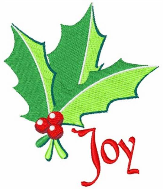 Picture of Joy Holly Machine Embroidery Design