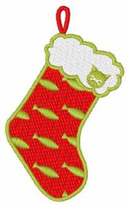 Picture of Cat Christmas Stocking Machine Embroidery Design
