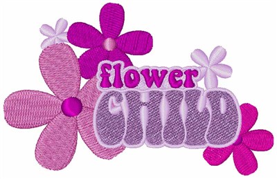 Flower Child Machine Embroidery Design