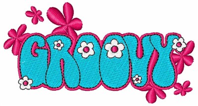 Groovy Flowers Machine Embroidery Design