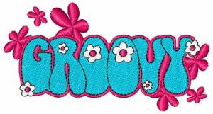 Picture of Groovy Flowers Machine Embroidery Design