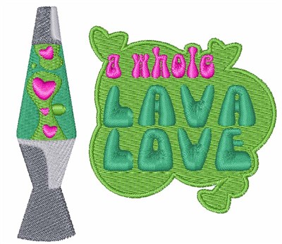 Lava Love Machine Embroidery Design