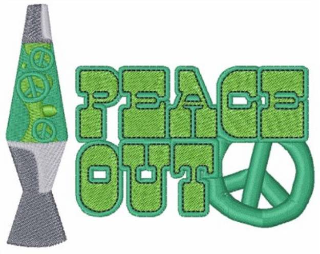 Picture of Peace Out   Machine Embroidery Design