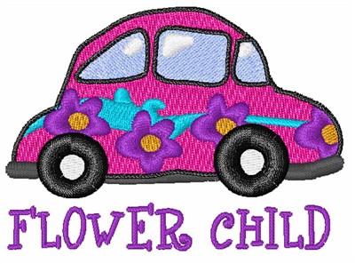 FLower Child Machine Embroidery Design